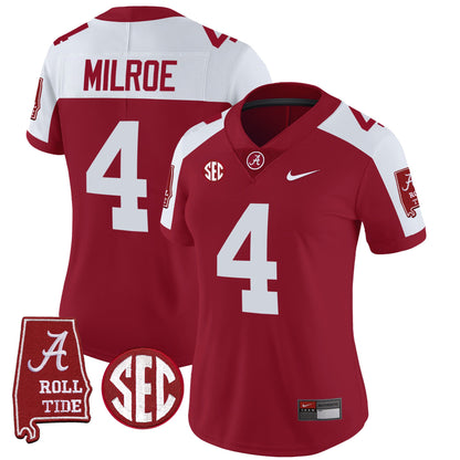 Women's Alabama Crimson Tide Vapor Limited Jersey V3 - Alabama Map - All Stitched