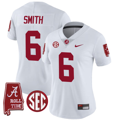 Women's Alabama Crimson Tide Vapor Limited Jersey V3 - Alabama Map - All Stitched