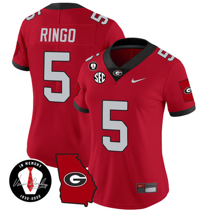 Women's Georgia Bulldogs 2024 Vapor Jersey V3 - Georgia Map - All Stitched