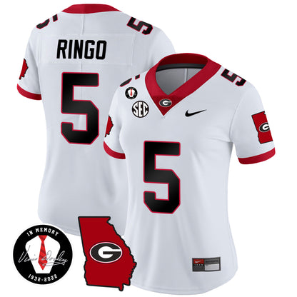 Women's Georgia Bulldogs 2024 Vapor Jersey V3 - Georgia Map - All Stitched