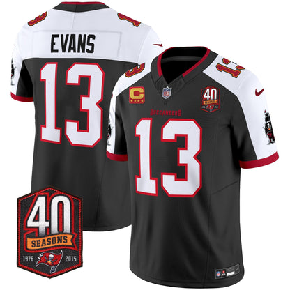 Buccaneers 40th Season Patch Vapor Limited Jersey - All Stitched