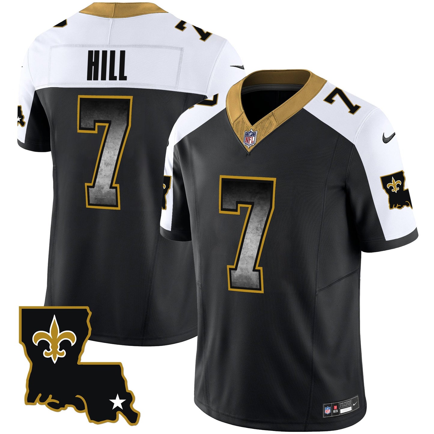 Saints 1987 Legacy Arch Smoke Jersey - All Stitched