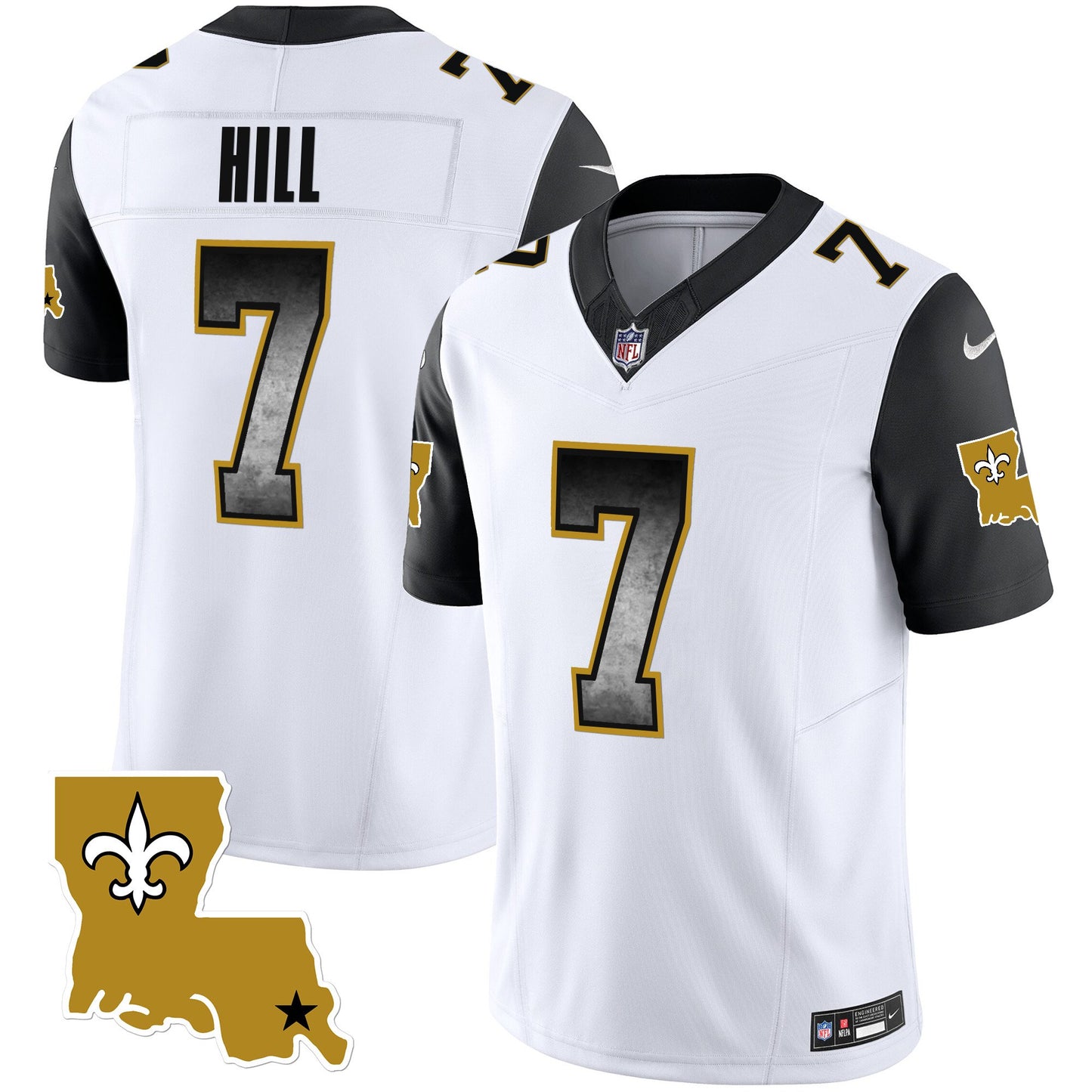 Saints 1987 Legacy Arch Smoke Jersey - All Stitched