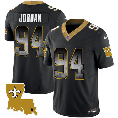 Saints 1987 Legacy Arch Smoke Jersey - All Stitched