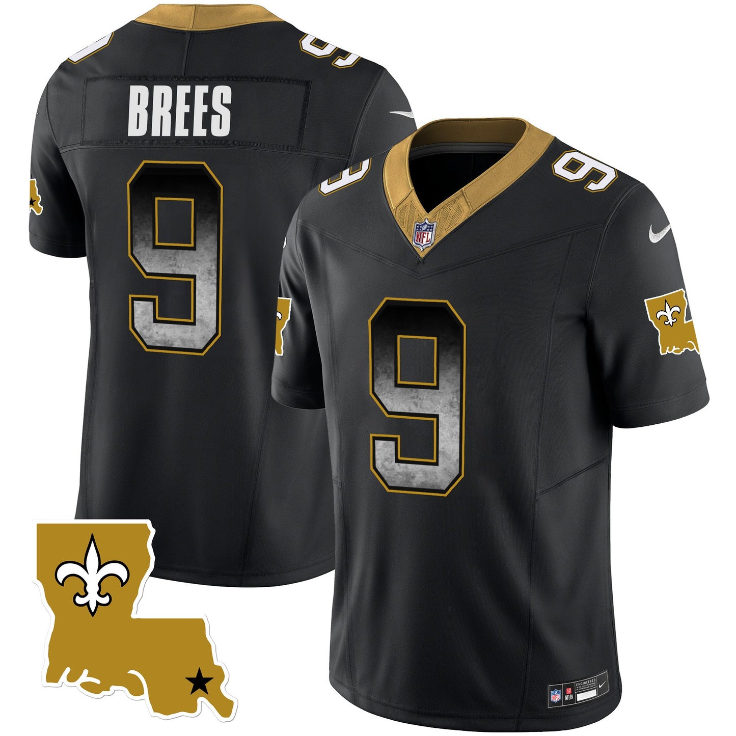 Saints 1987 Legacy Arch Smoke Jersey - All Stitched