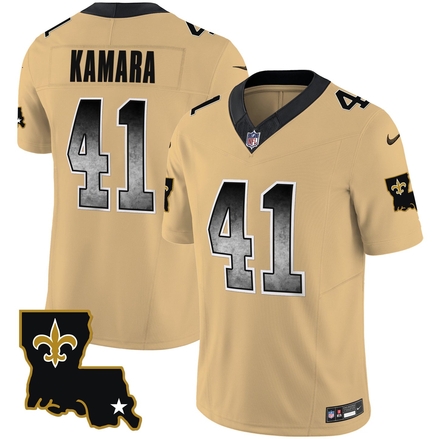 Saints 1987 Legacy Arch Smoke Jersey - All Stitched