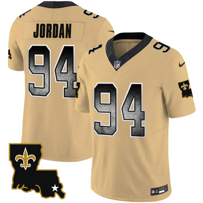 Saints 1987 Legacy Arch Smoke Jersey - All Stitched