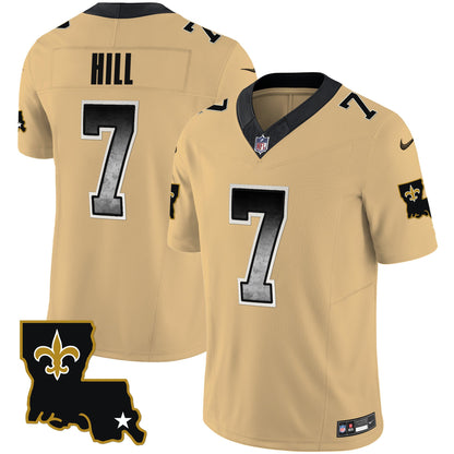 Saints 1987 Legacy Arch Smoke Jersey - All Stitched