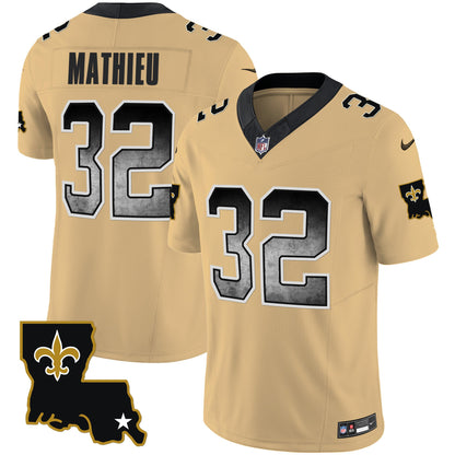 Saints 1987 Legacy Arch Smoke Jersey - All Stitched