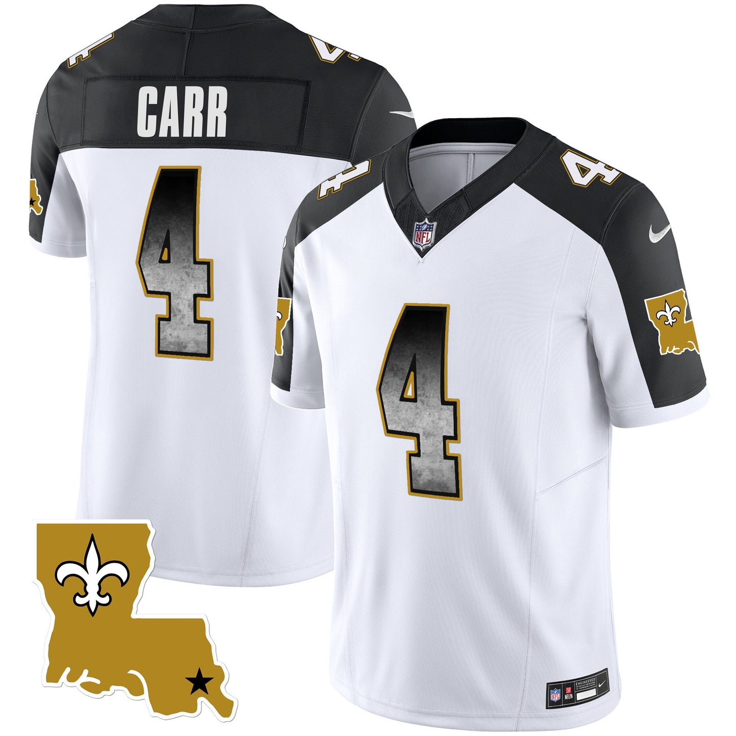 Saints 1987 Legacy Arch Smoke Jersey - All Stitched