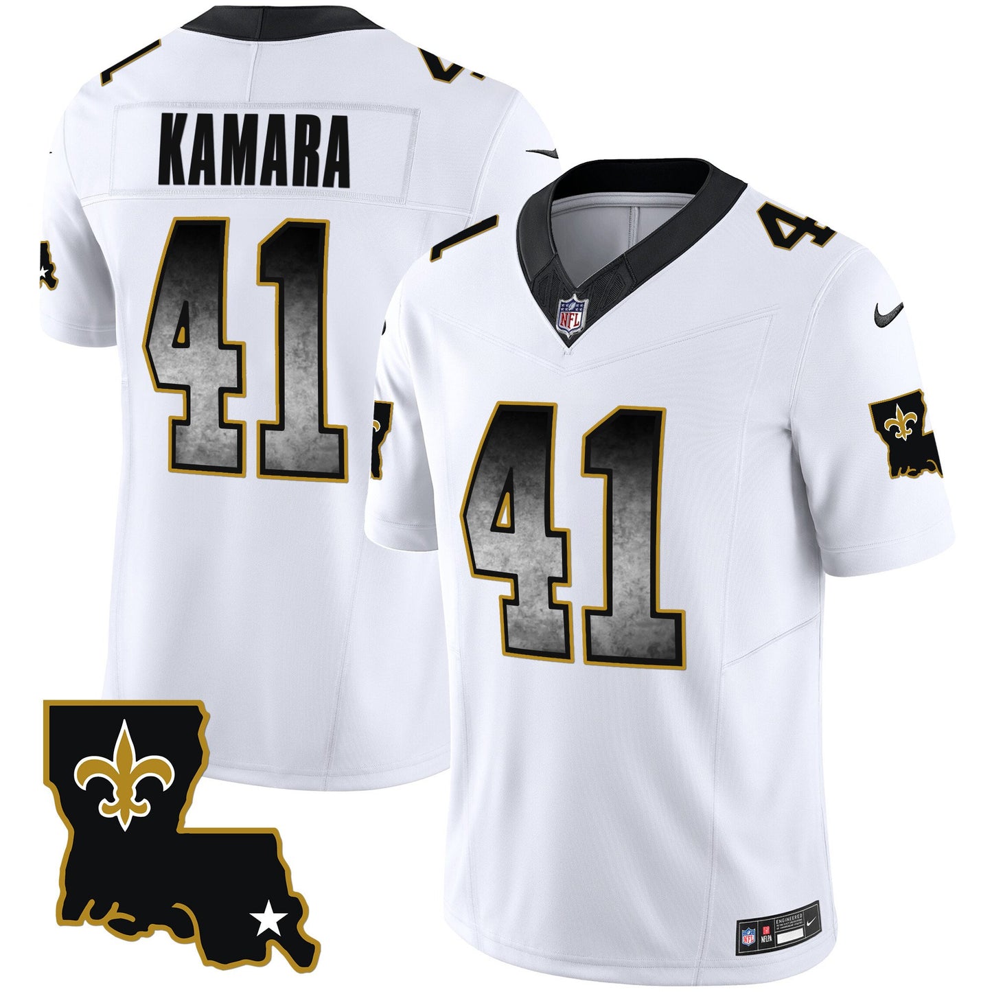 Saints 1987 Legacy Arch Smoke Jersey - All Stitched