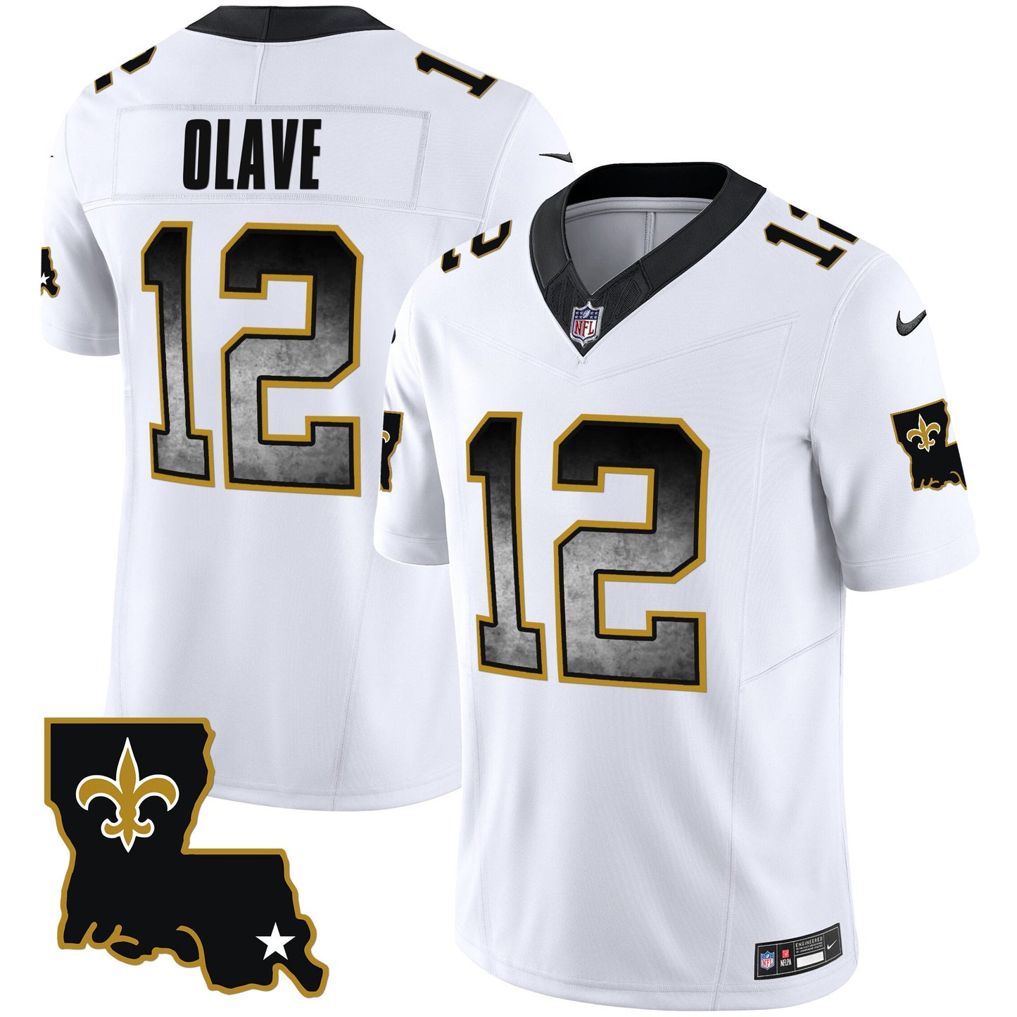 Saints 1987 Legacy Arch Smoke Jersey - All Stitched