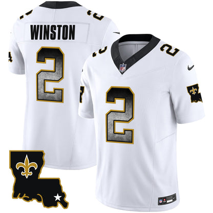 Saints 1987 Legacy Arch Smoke Jersey - All Stitched