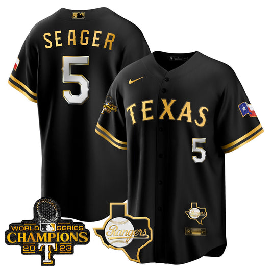 Texas Rangers 2023 World Series Champions Cool Base Jersey V2 - All Stitched