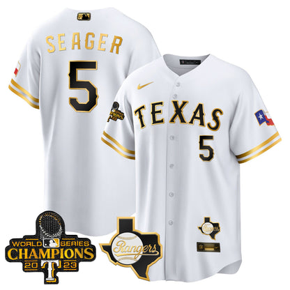 Texas Rangers 2023 World Series Champions Cool Base Jersey V2 - All Stitched