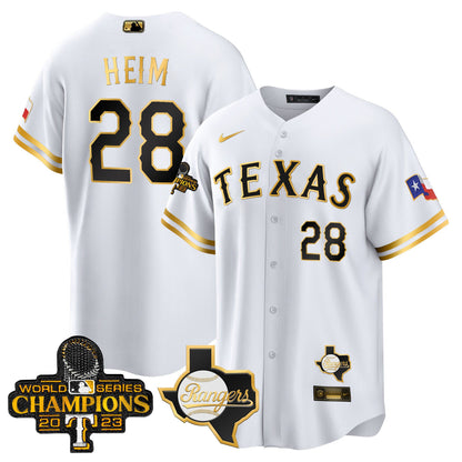 Texas Rangers 2023 World Series Champions Cool Base Jersey V2 - All Stitched