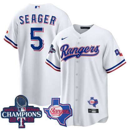 Texas Rangers 2023 World Series Champions Cool Base Jersey V2 - All Stitched