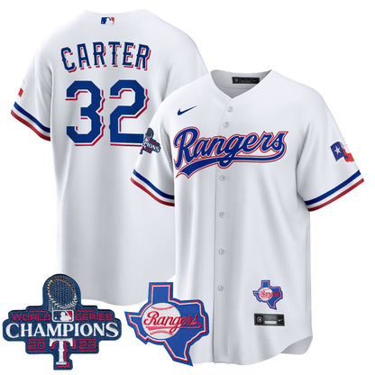 Texas Rangers 2023 World Series Champions Cool Base Jersey V2 - All Stitched