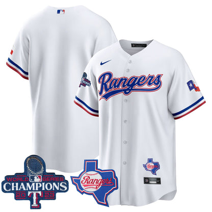 Texas Rangers 2023 World Series Champions Cool Base Jersey V2 - All Stitched