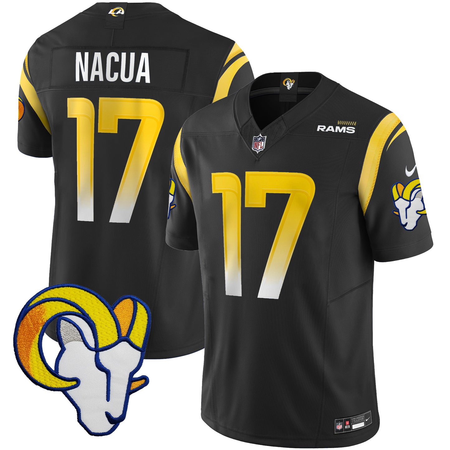 Rams Vapor Limited Jersey V2 - All Stitched