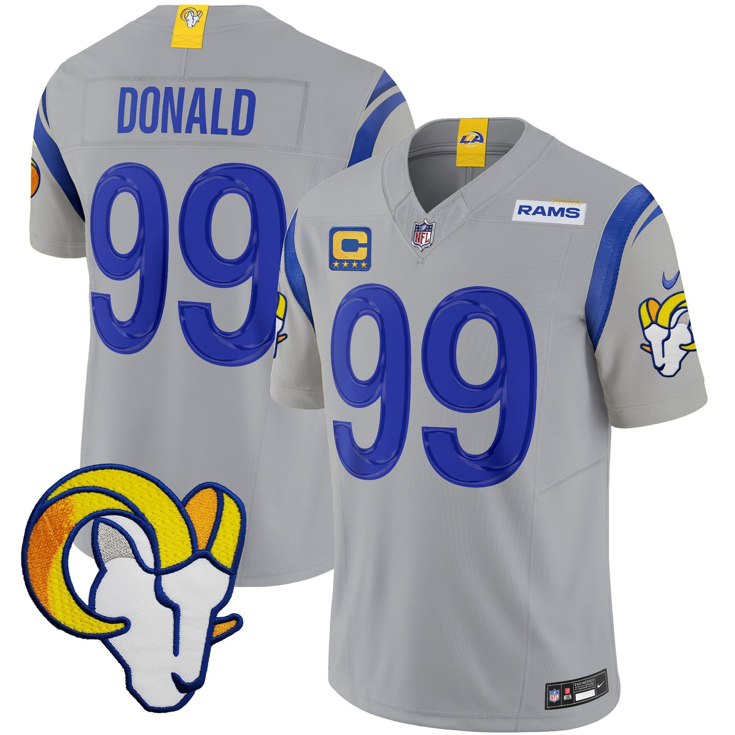 Rams Vapor Limited Jersey V2 - All Stitched