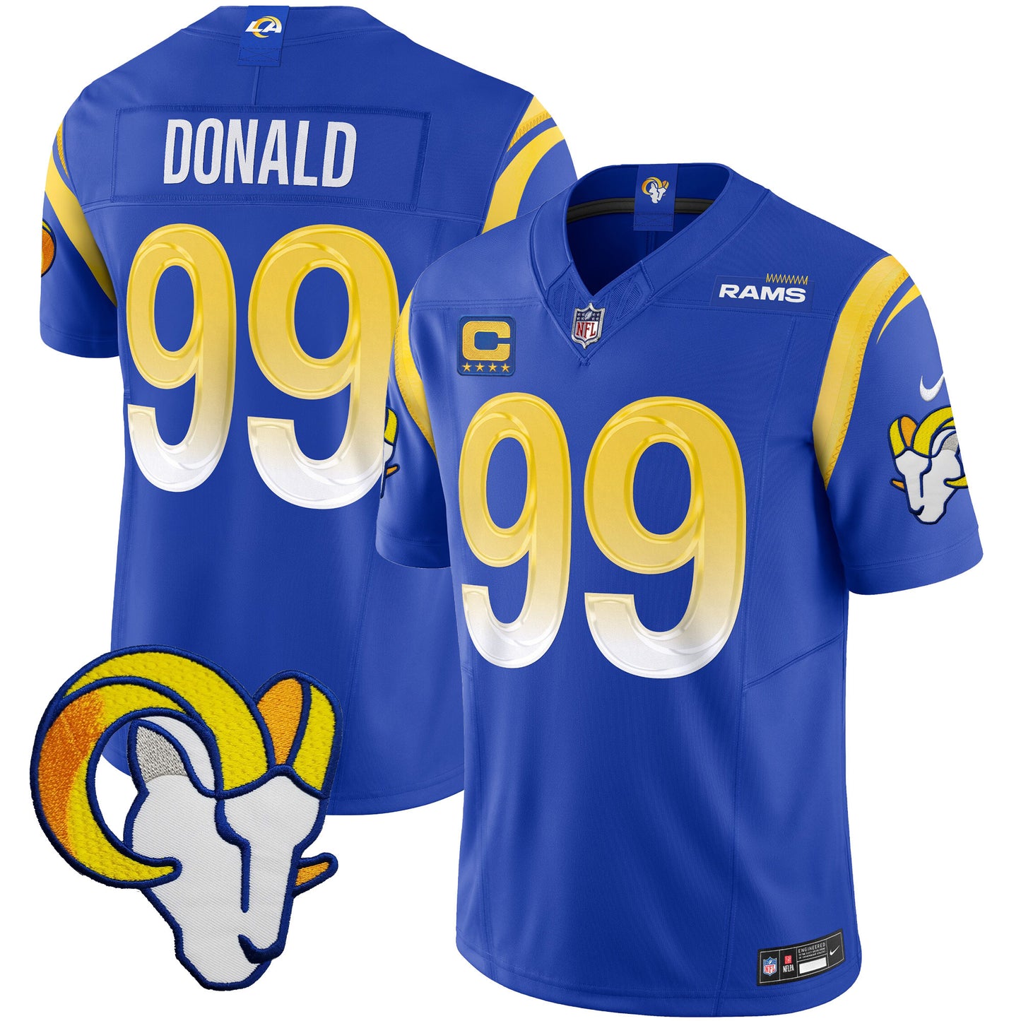 Rams Vapor Limited Jersey V2 - All Stitched