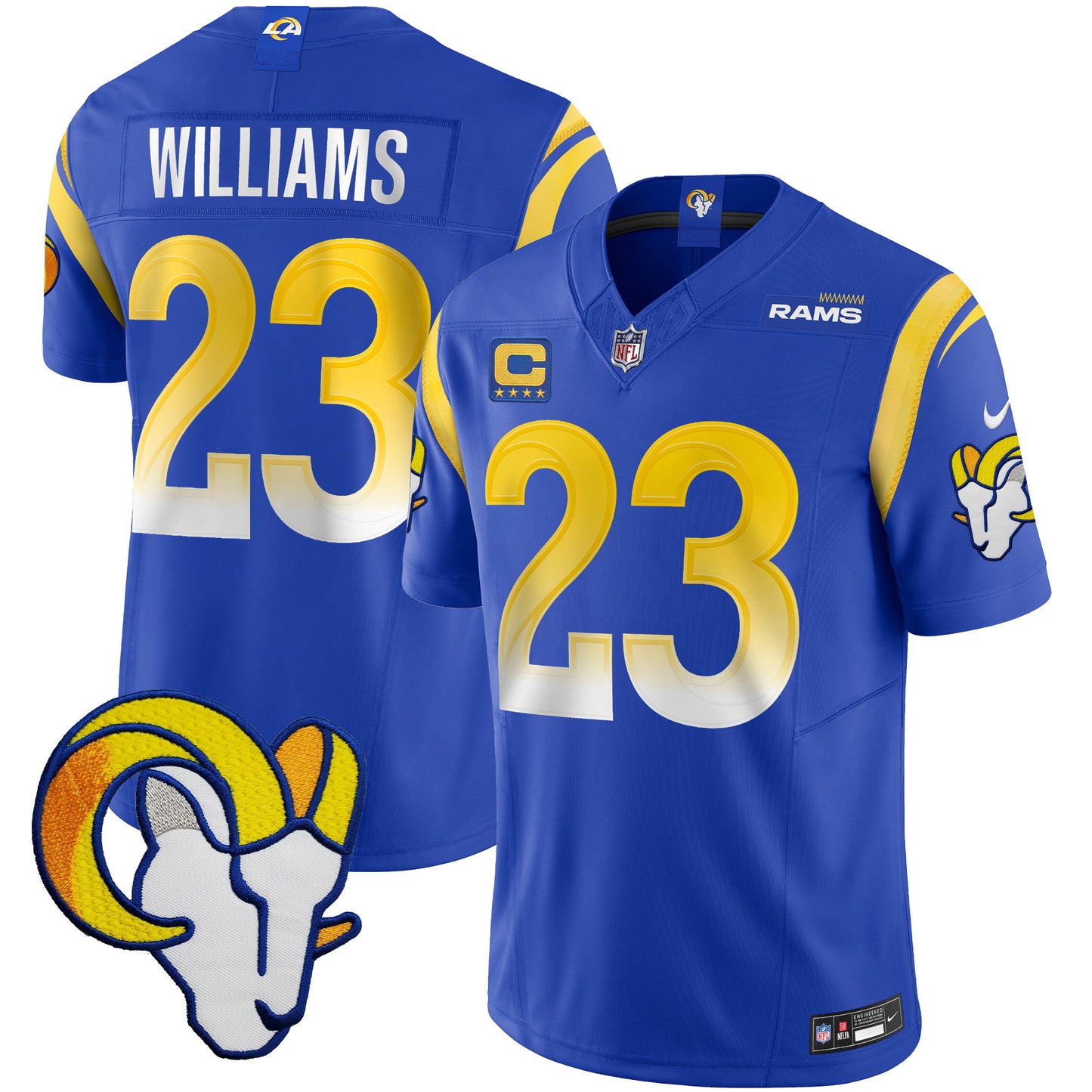 Rams Vapor Limited Jersey V2 - All Stitched