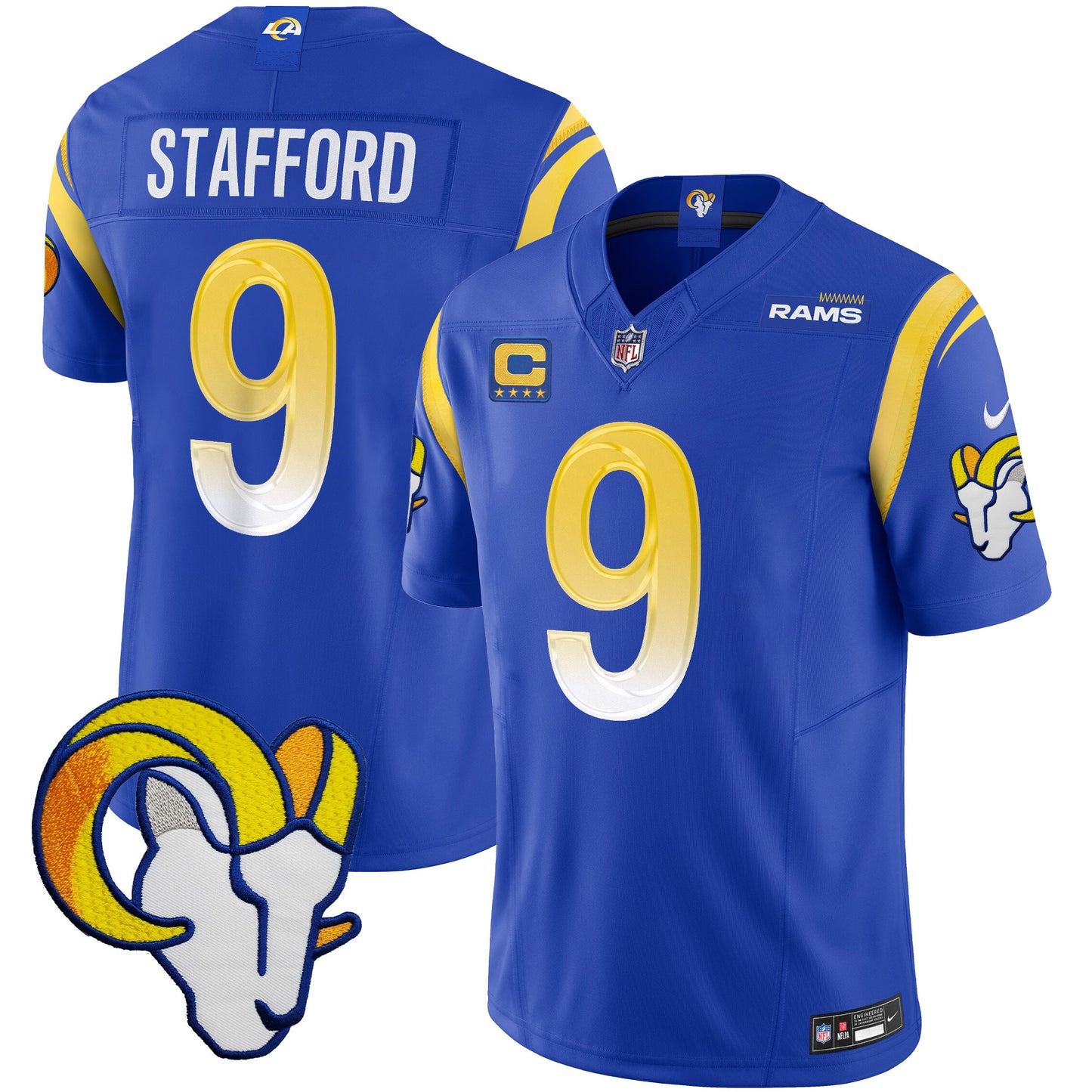 Rams Vapor Limited Jersey V2 - All Stitched