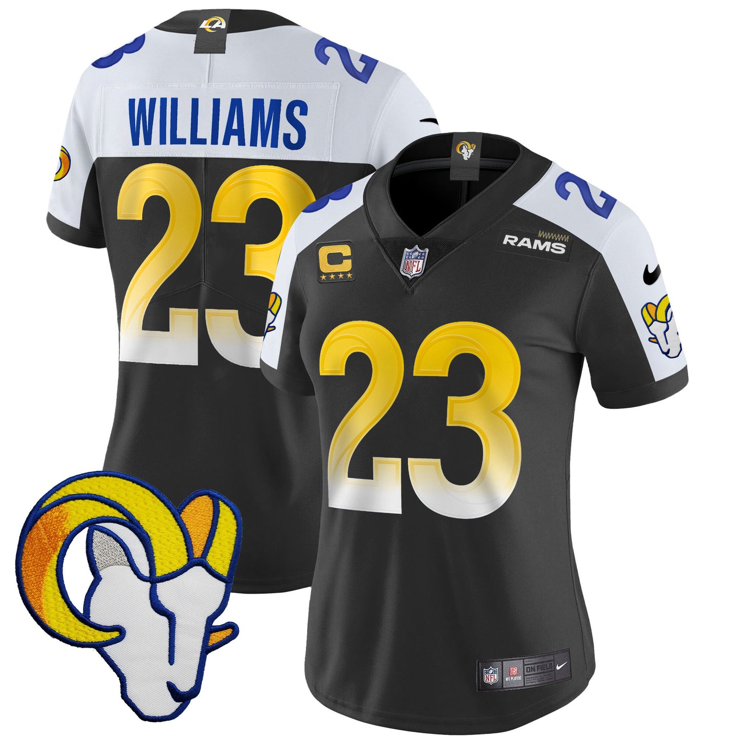 Women's Rams Vapor Limited Jersey V2 - All Stitched