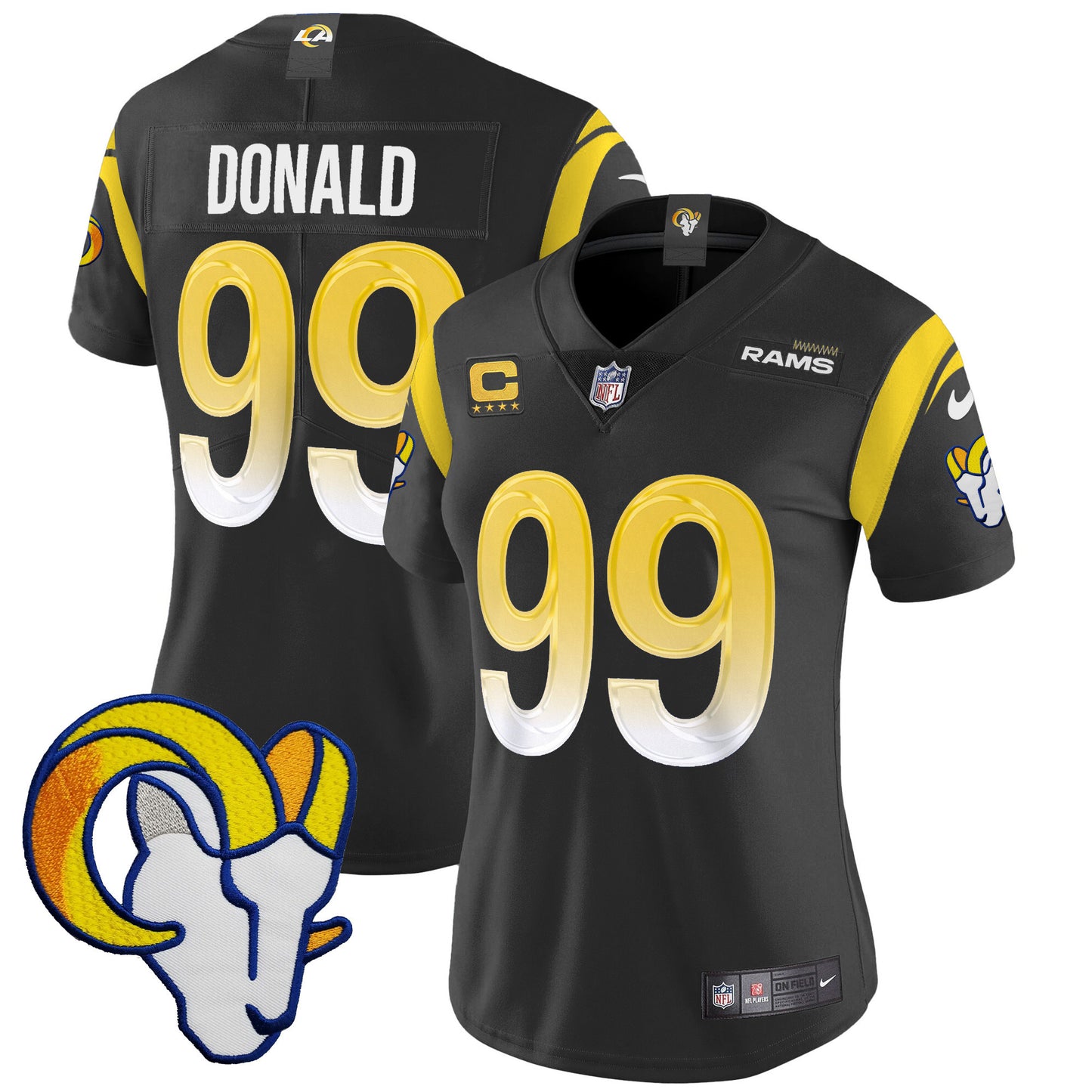 Women's Rams Vapor Limited Jersey V2 - All Stitched