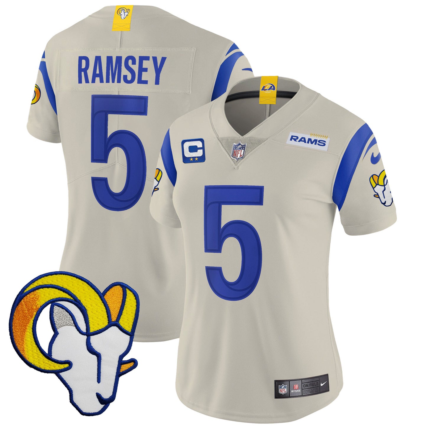 Women's Rams Vapor Limited Jersey V2 - All Stitched