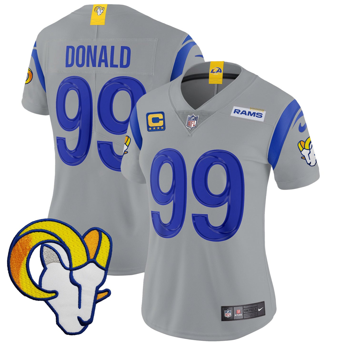 Women's Rams Vapor Limited Jersey V2 - All Stitched