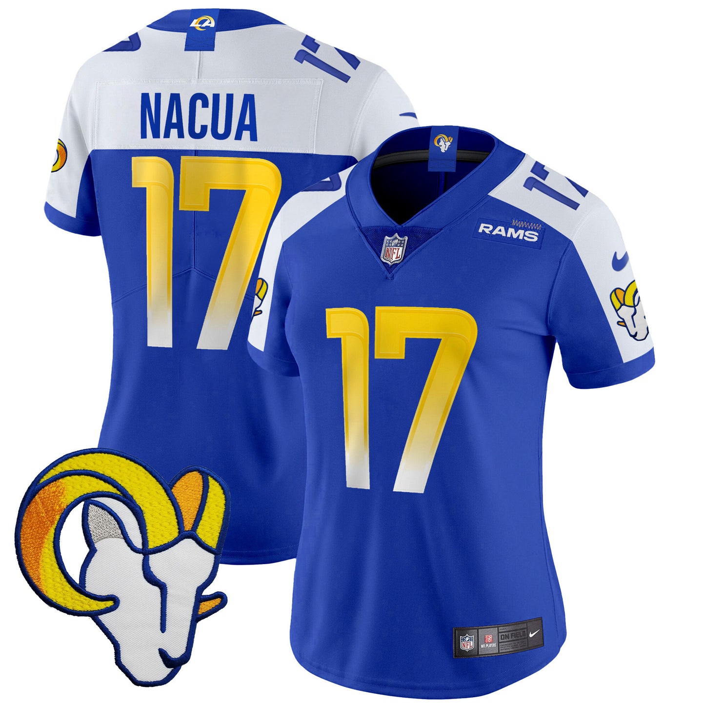 Women's Rams Vapor Limited Jersey V2 - All Stitched