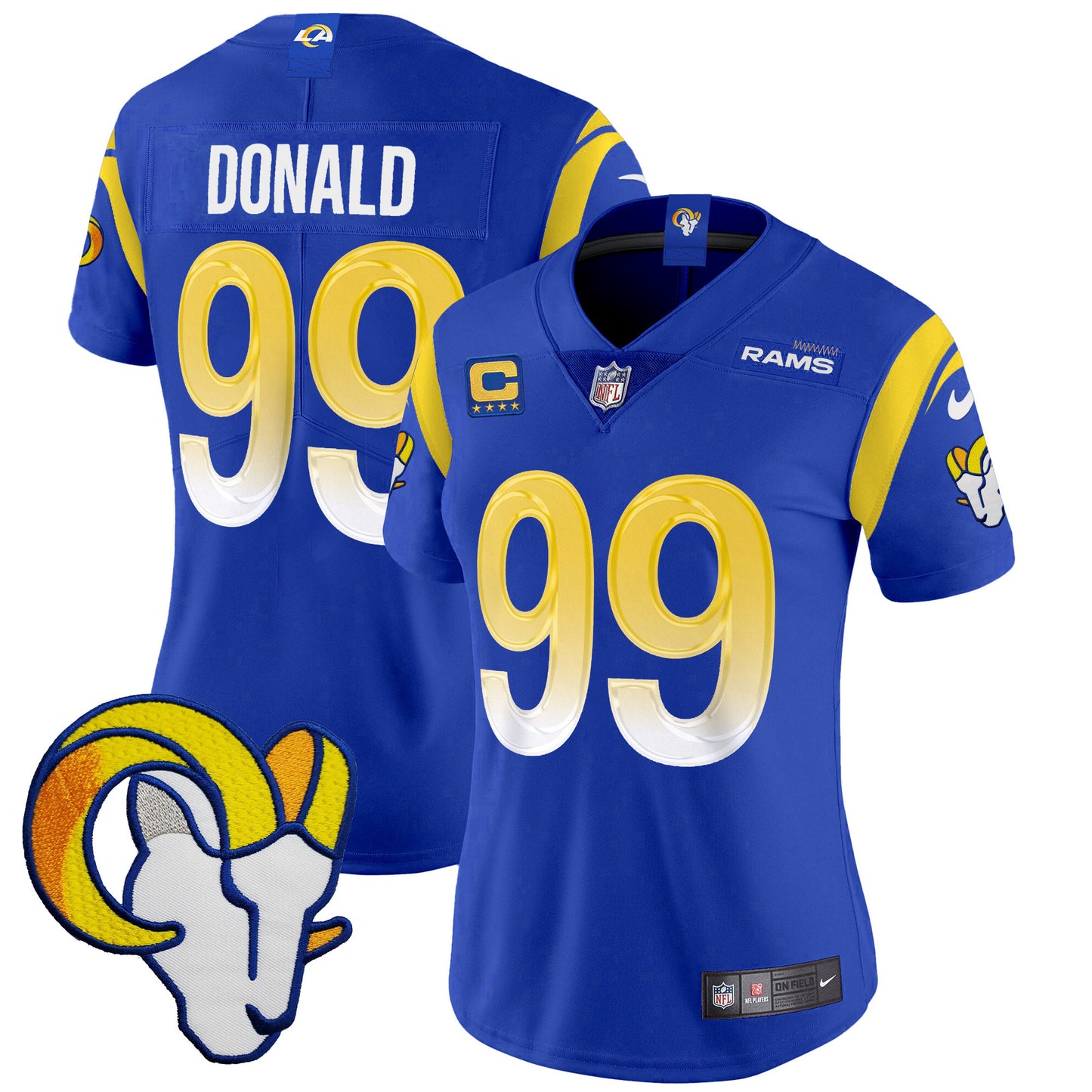 Women's Rams Vapor Limited Jersey V2 - All Stitched