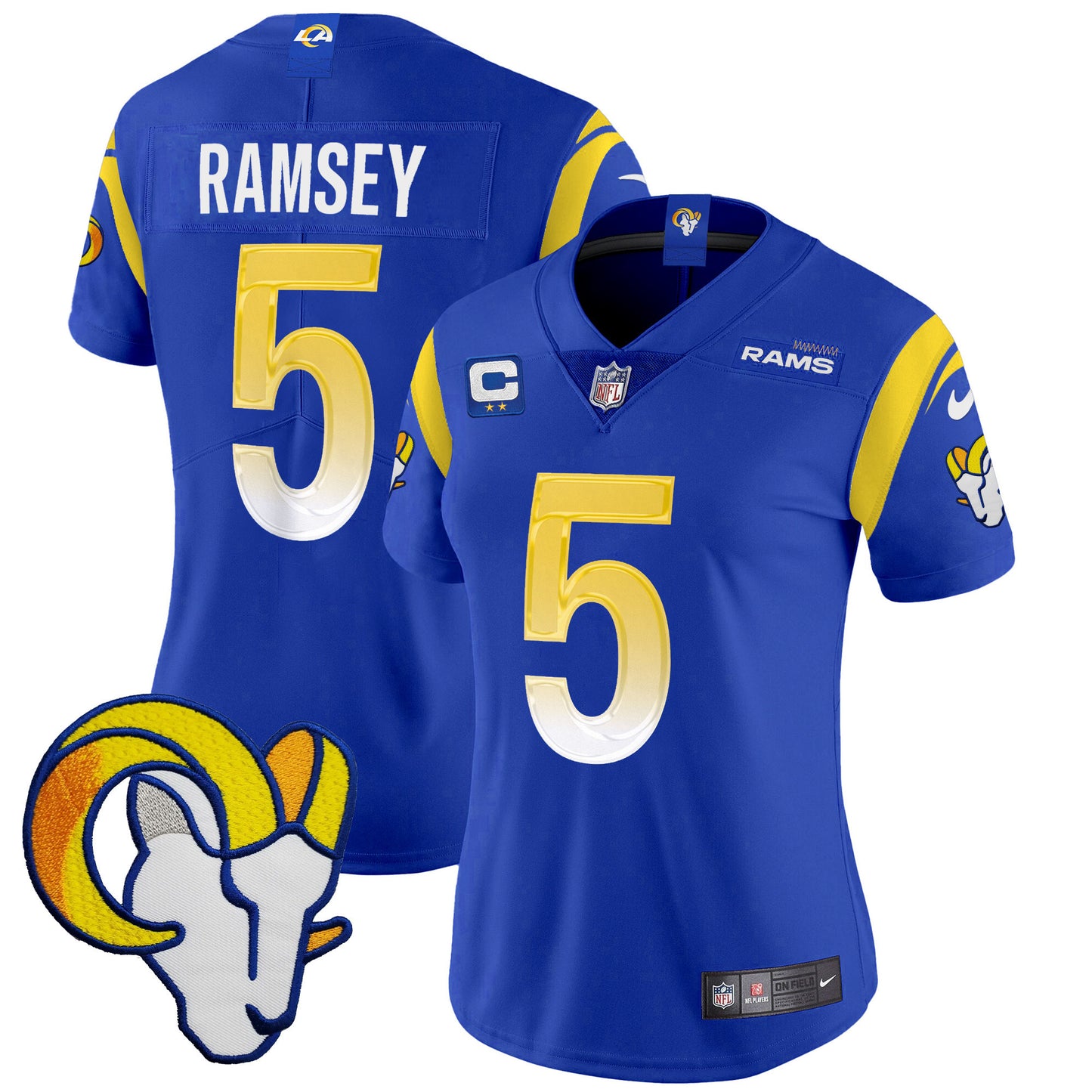 Women's Rams Vapor Limited Jersey V2 - All Stitched