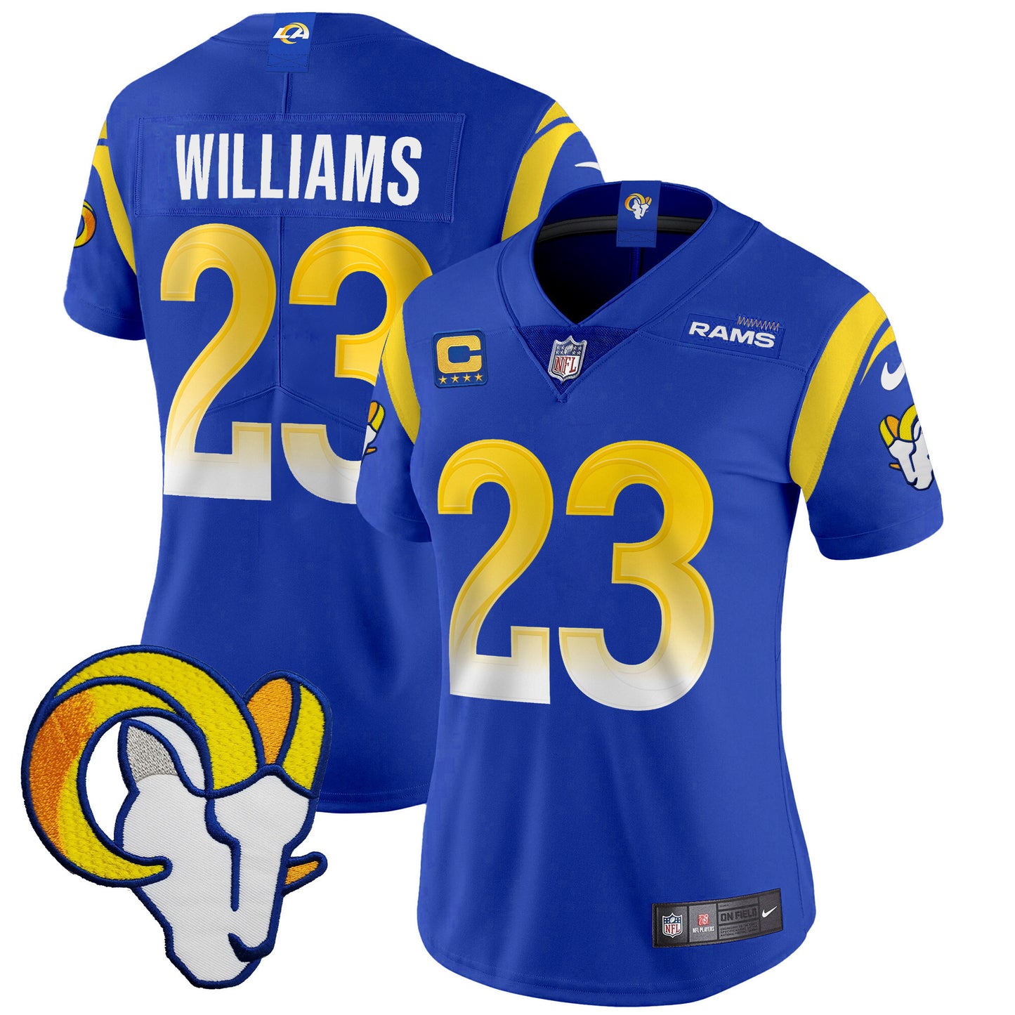 Women's Rams Vapor Limited Jersey V2 - All Stitched