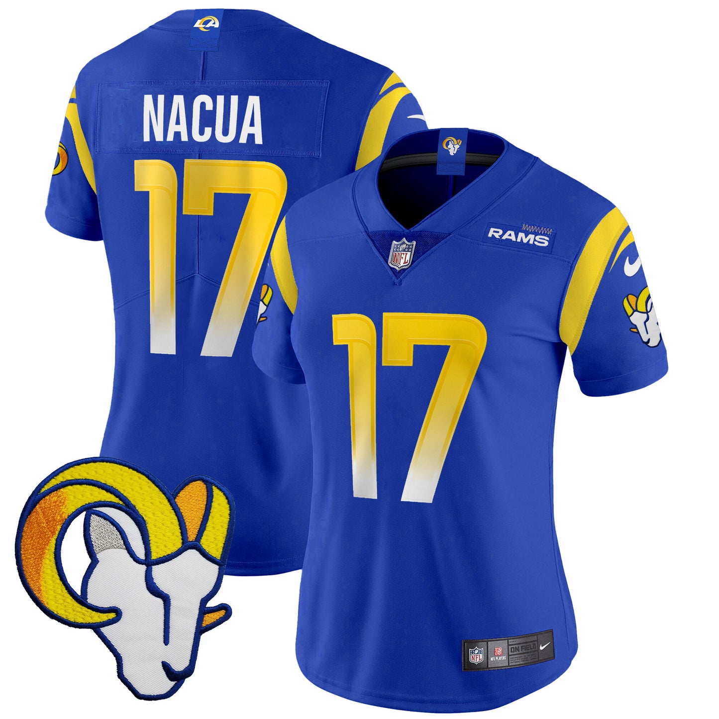 Women's Rams Vapor Limited Jersey V2 - All Stitched