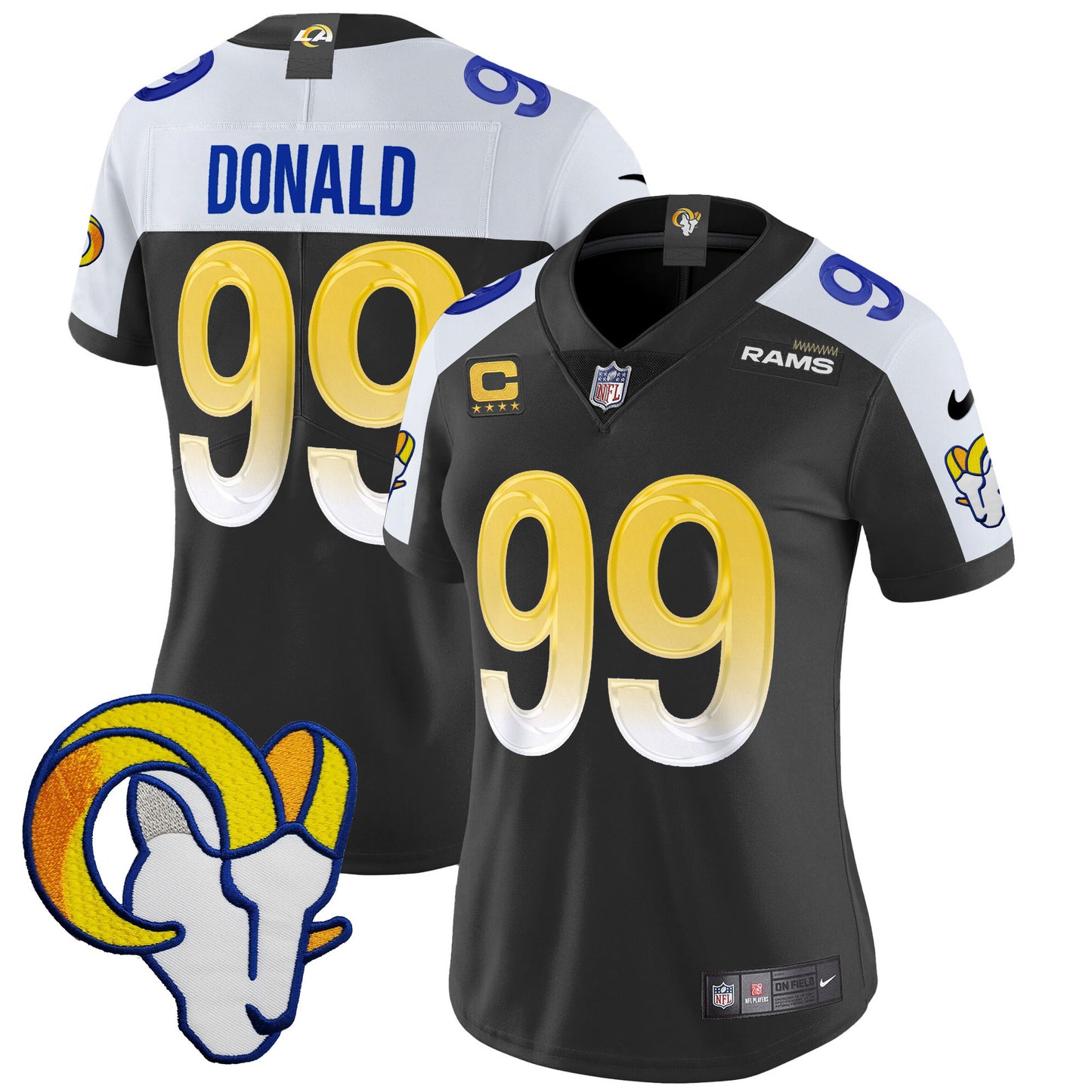 Women's Rams Vapor Limited Jersey V2 - All Stitched