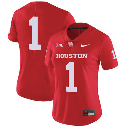 Women's Houston Cougars 2023 Oilers Inspired Vapor Jersey V4 - All Stitched