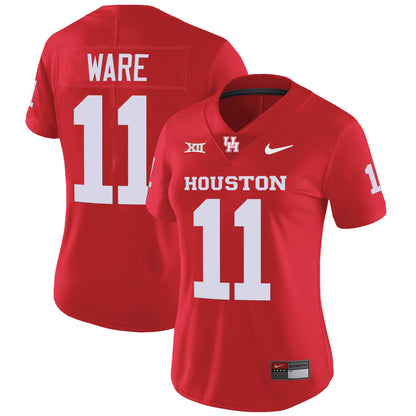 Women's Houston Cougars 2023 Oilers Inspired Vapor Jersey V4 - All Stitched