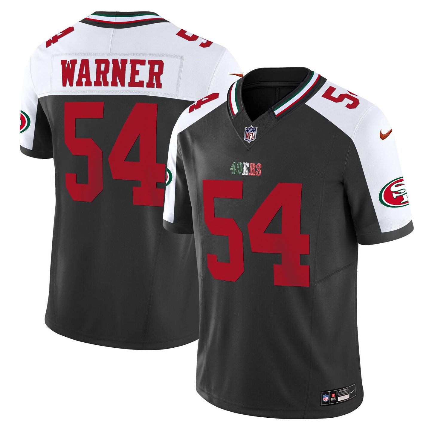 49ers Mexico Vapor Jersey V2 - All Stitched