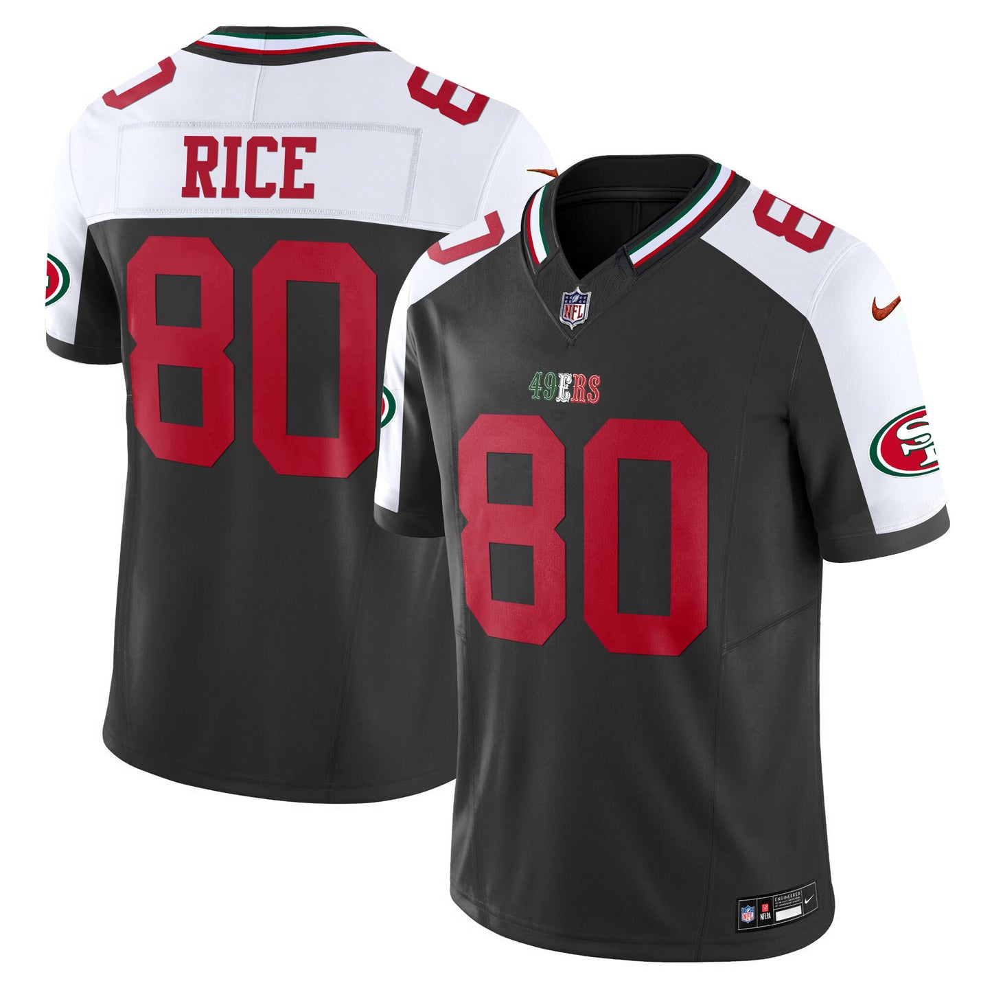 49ers Mexico Vapor Jersey V2 - All Stitched