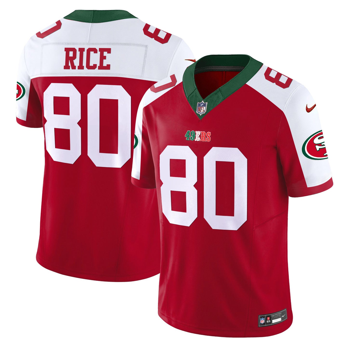 49ers Mexico Vapor Jersey V2 - All Stitched