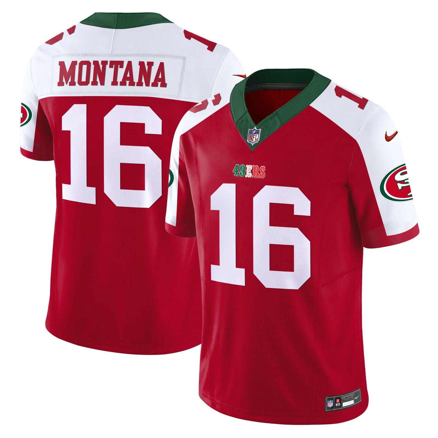 49ers Mexico Vapor Jersey V2 - All Stitched