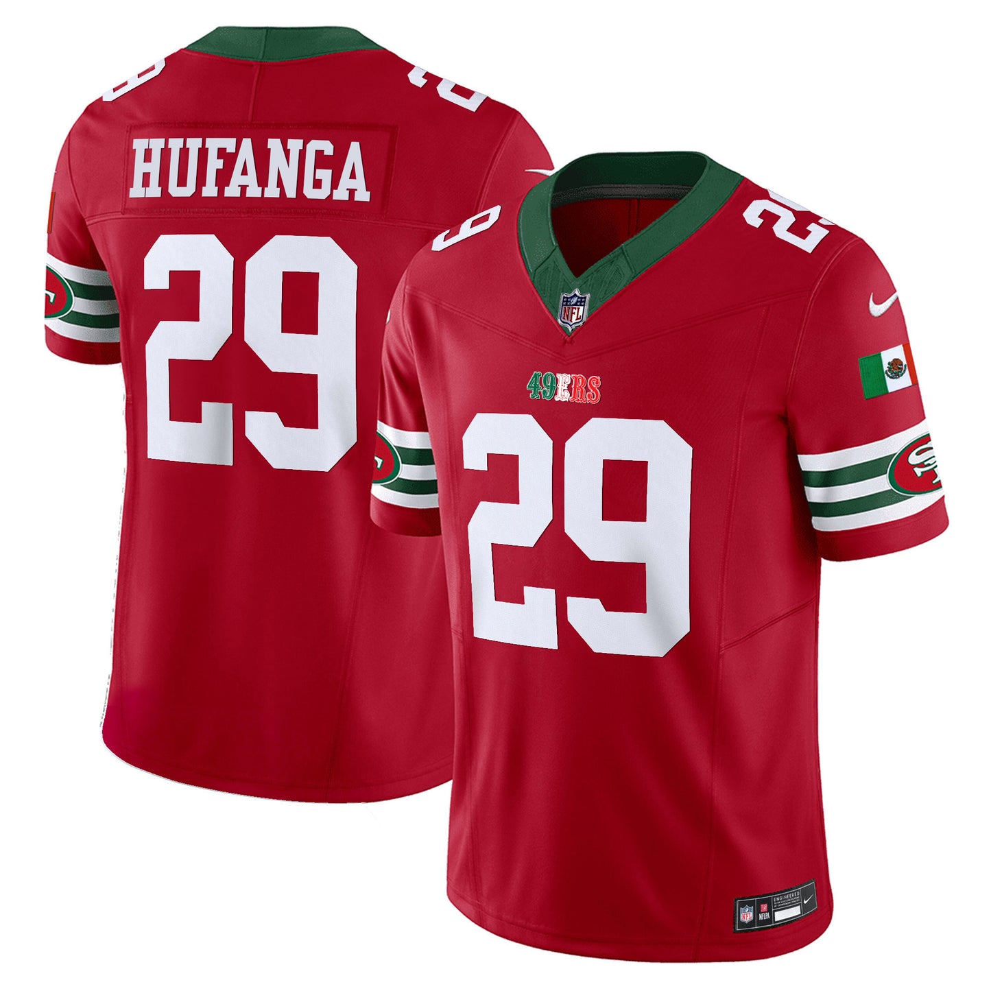 49ers Mexico Vapor Jersey V2 - All Stitched