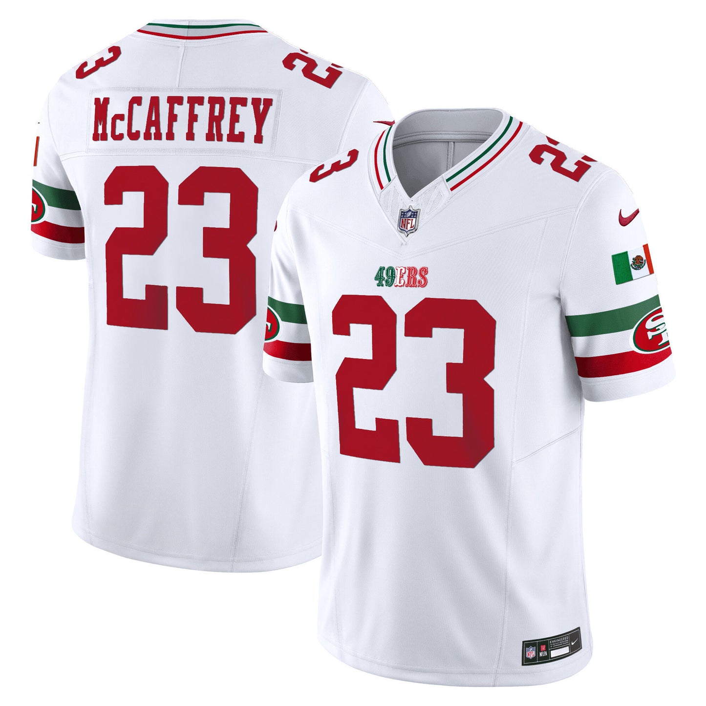 49ers Mexico Vapor Jersey V2 - All Stitched