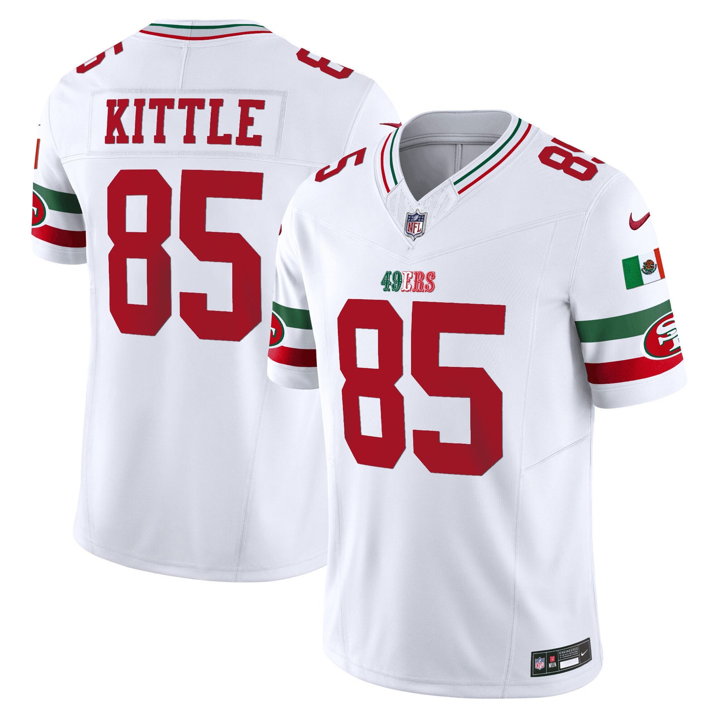 49ers Mexico Vapor Jersey V2 - All Stitched