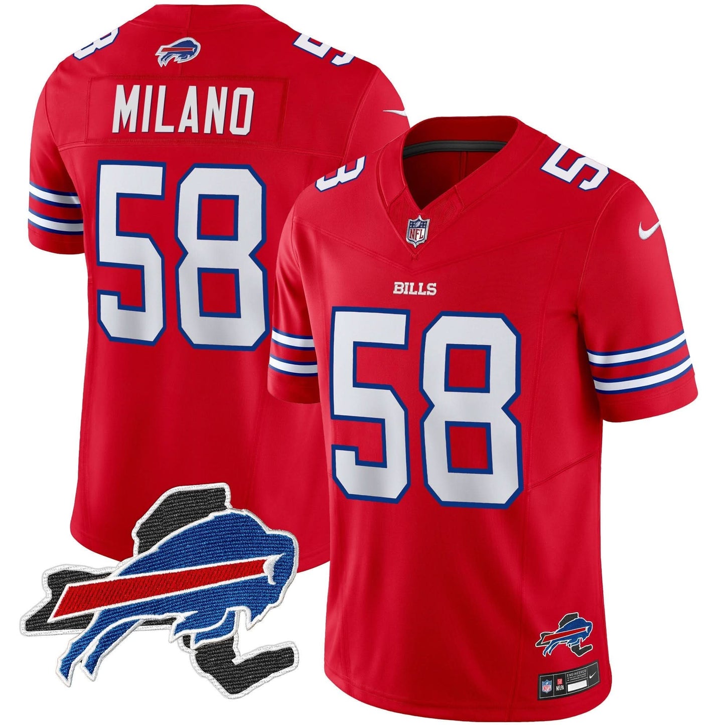 Bills New York Patch Vapor Limited Jersey - All Stitched