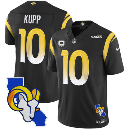 Rams California Patch Vapor Limited Jersey - All Stitched