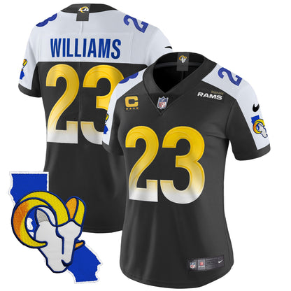 Women's Rams California Patch Vapor Limited Jersey - All Stitched